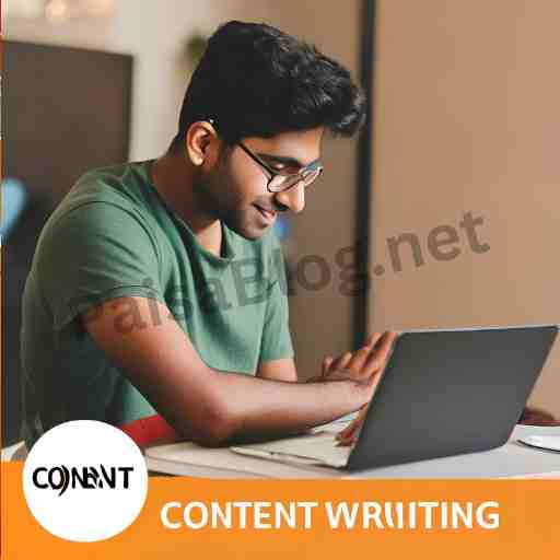 a indian doing content writing using laptop and make money without investment