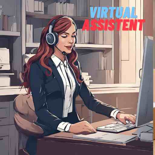 a women as virtual assistent